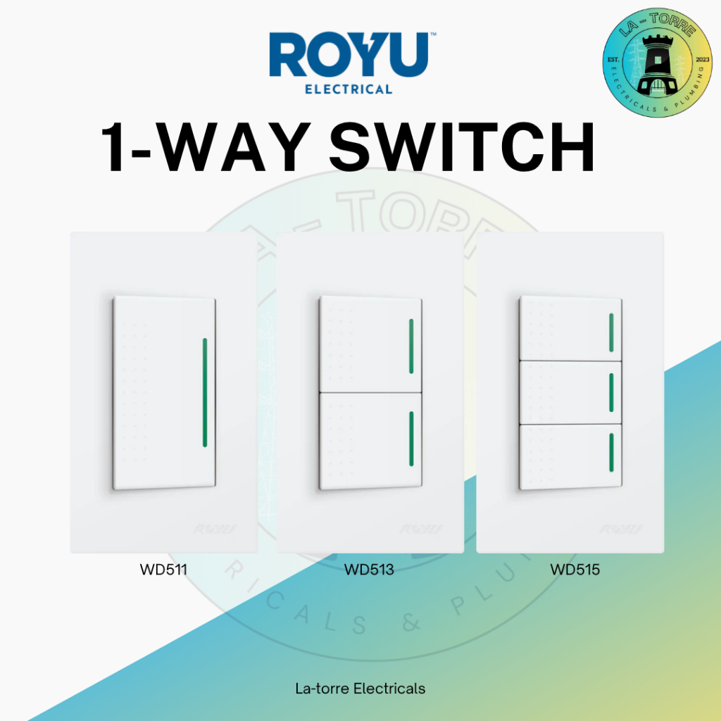 ROYU WIDE SERIES 1-WAY SWITCH WITH REFLECTOR | Shopee Malaysia