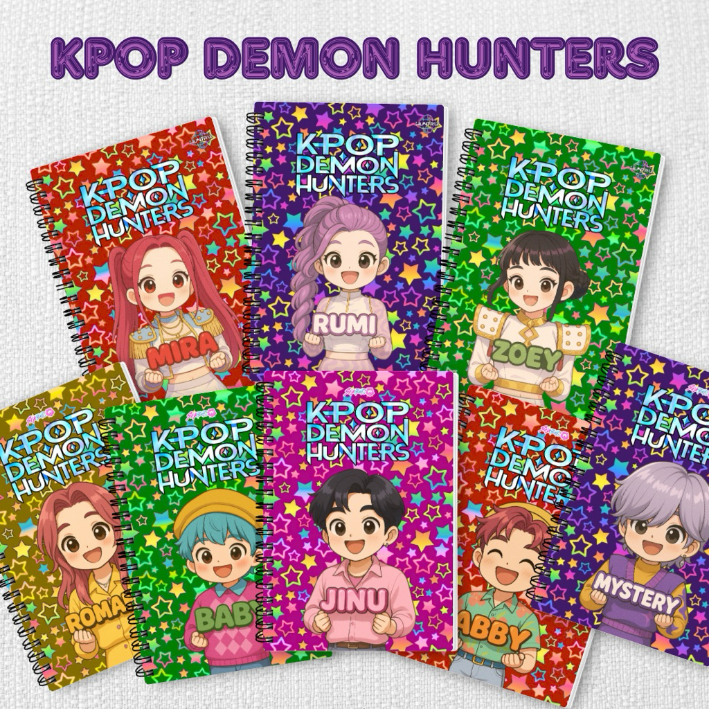 Kpop Demon Hunters Limited Edition Notebook| Double Loop Wired | Shopee ...