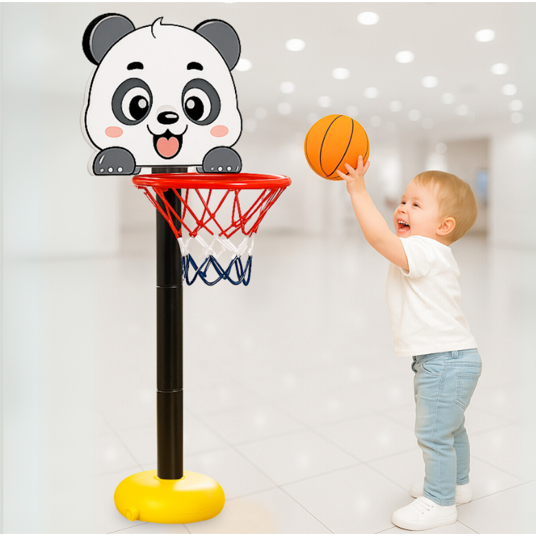 Gift Basketball Hoop For Kids Activity Learning Panda Backboard ...
