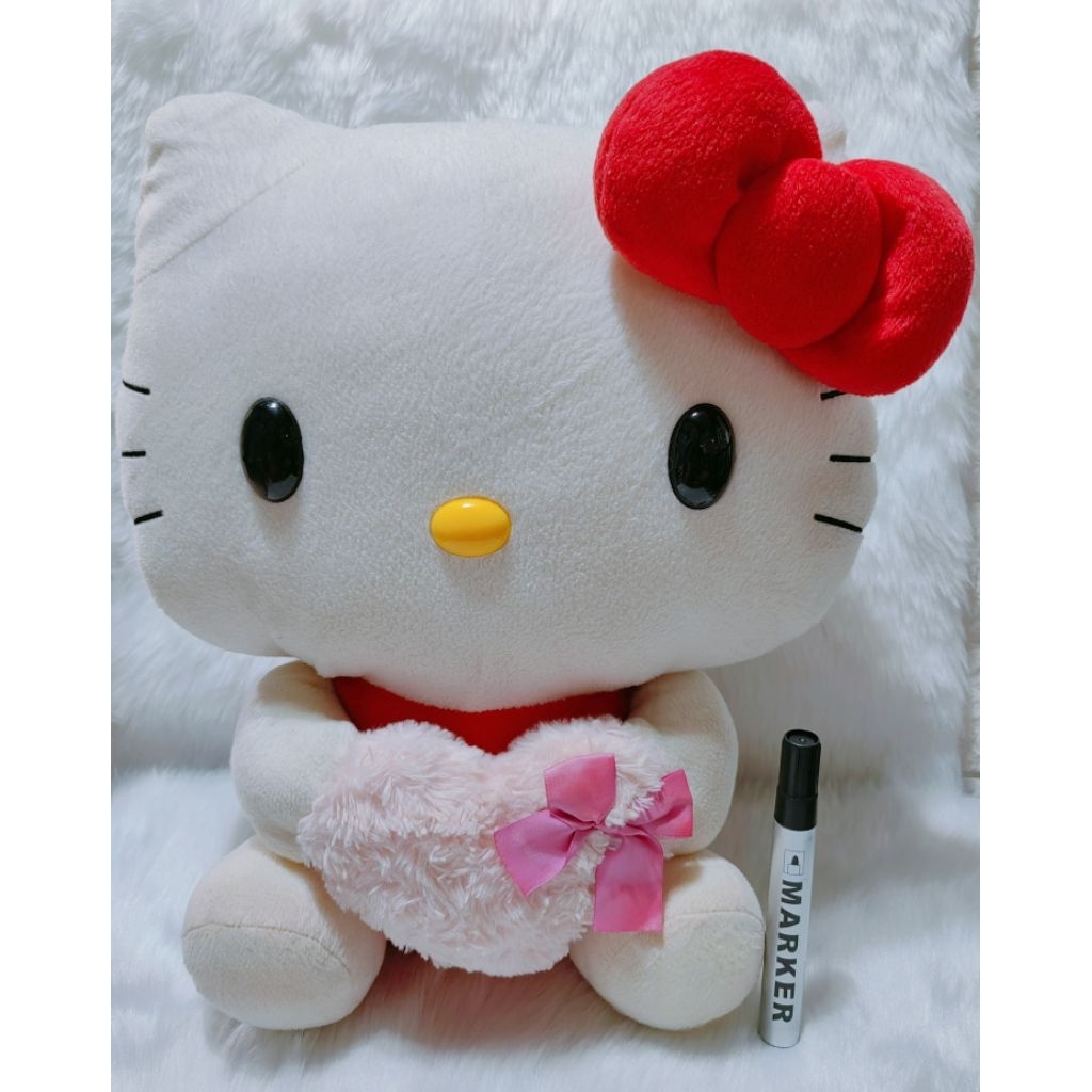 Hello Kitty Holding Pink Heart Stuffed Toy | 16 inches Height | Shopee ...
