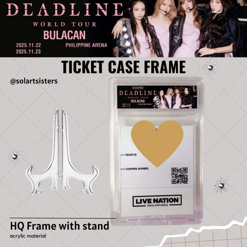 Blackpink Deadline World tour Bulacan Manila Ticket Case Holder Keeper ...