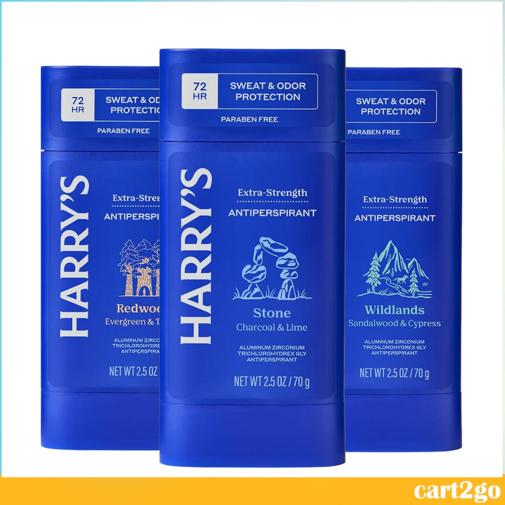 Harry’s Extra-Strength Antitranspirant – 3er Pack, Gegen Geruch & Starkes Schwitzen