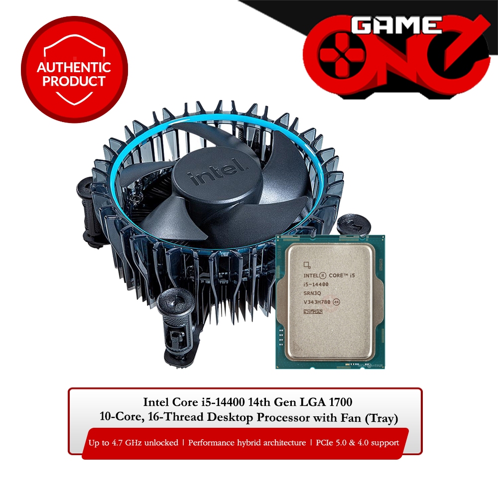 Intel Core i5-14400 14th Gen LGA 1700 10-Core, 16-Thread Desktop ...