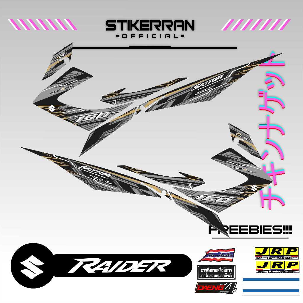 RAIDER 150 CARB NEW INDO/MALAY DESIGN DECALS | Shopee Malaysia