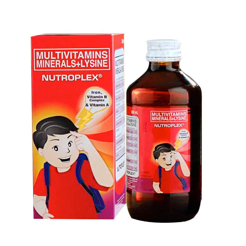 Nutroplex Multivitamins + Minerals + Lysine Syrup 250mL | Shopee Malaysia