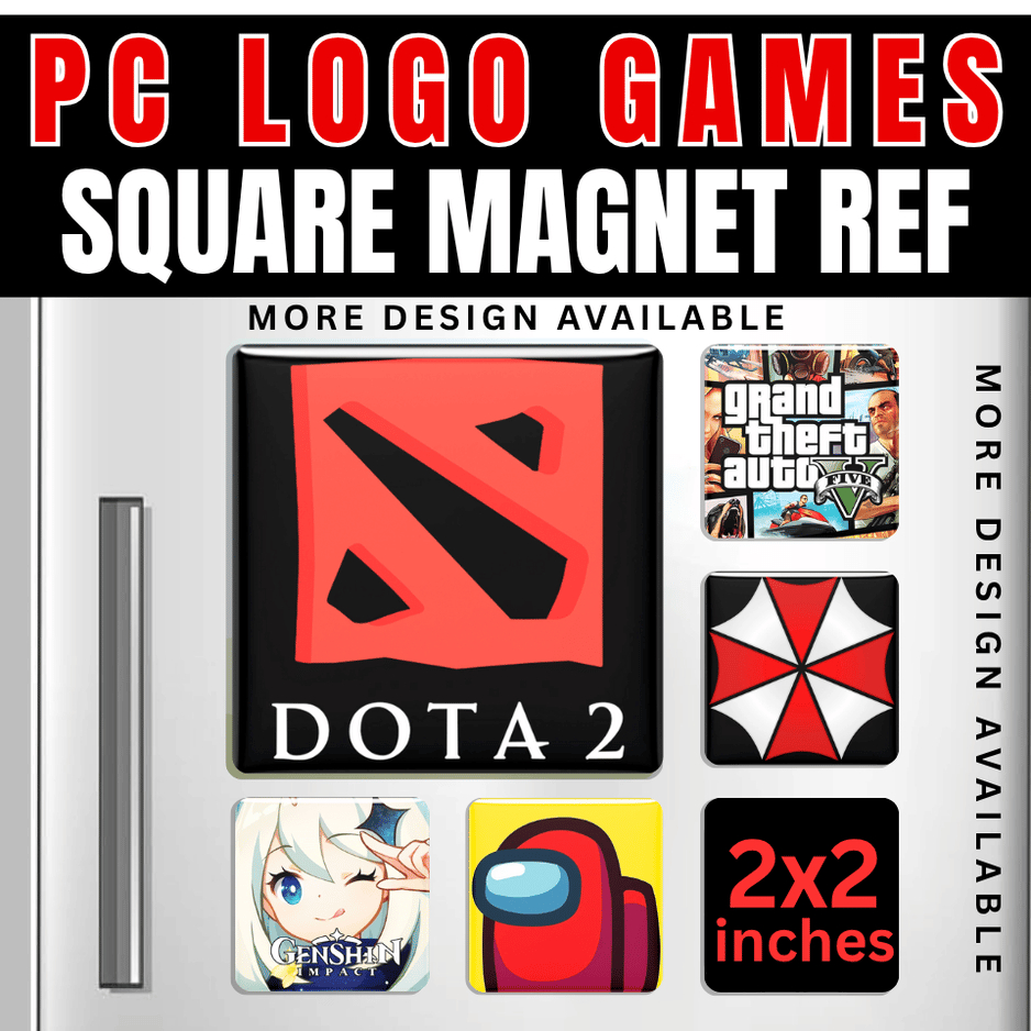 PC LOGO GAMES - 2X2 INCHES REF MAGNET AND BUTTON PIN | Shopee Malaysia