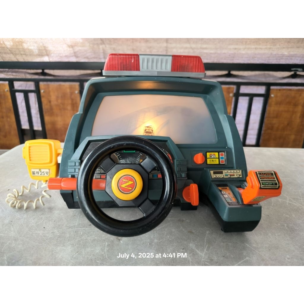 Vintage 1987 T time Chasing Police Car dashboard working flashing ...