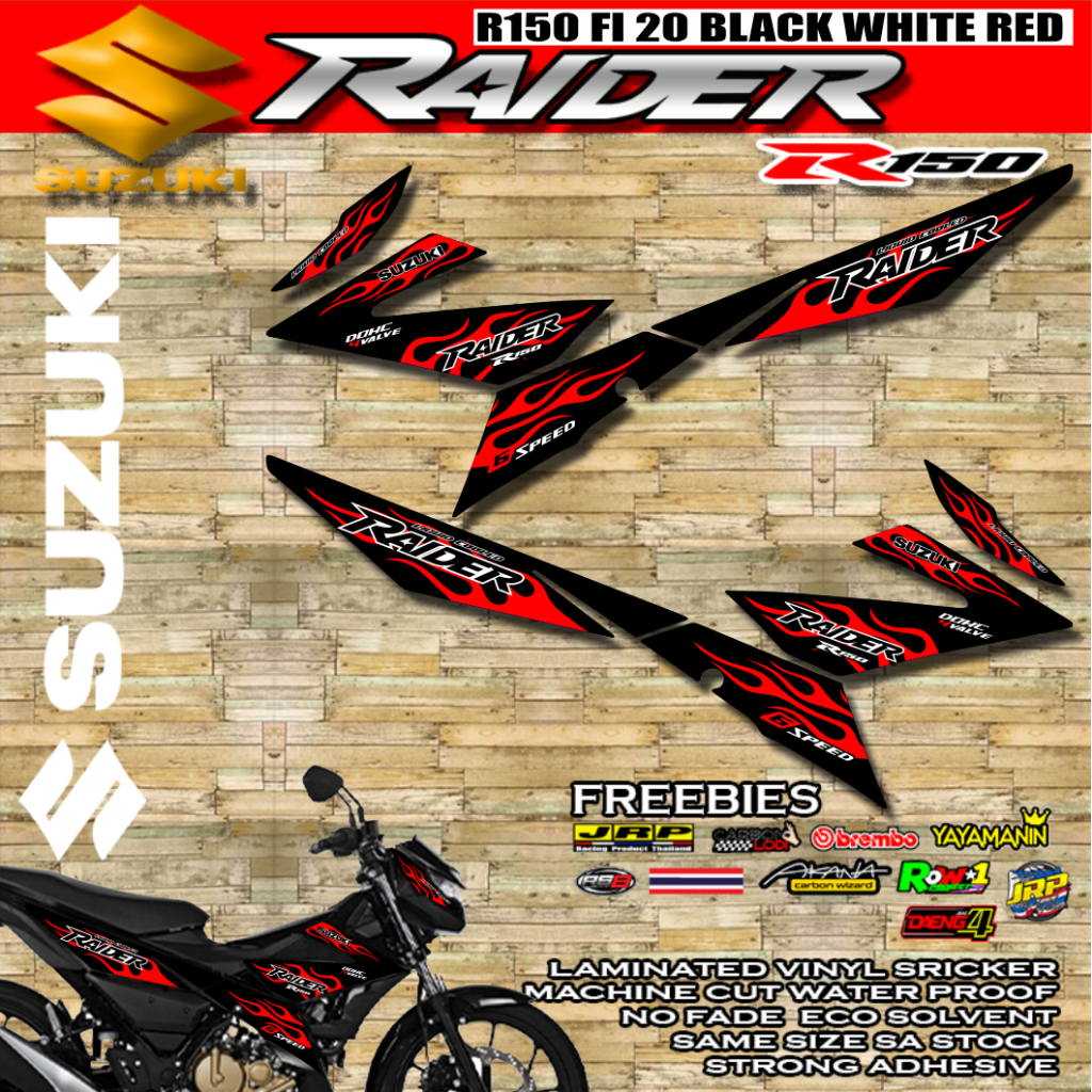 Raider 150 Fi Decals Sticker With Freebies 20 | Shopee Malaysia