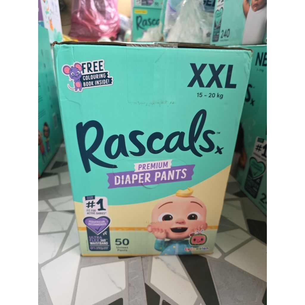 50pcs XXL New Rascals | Rascal + Friends Premium Diaper Pants Cocomelon ...