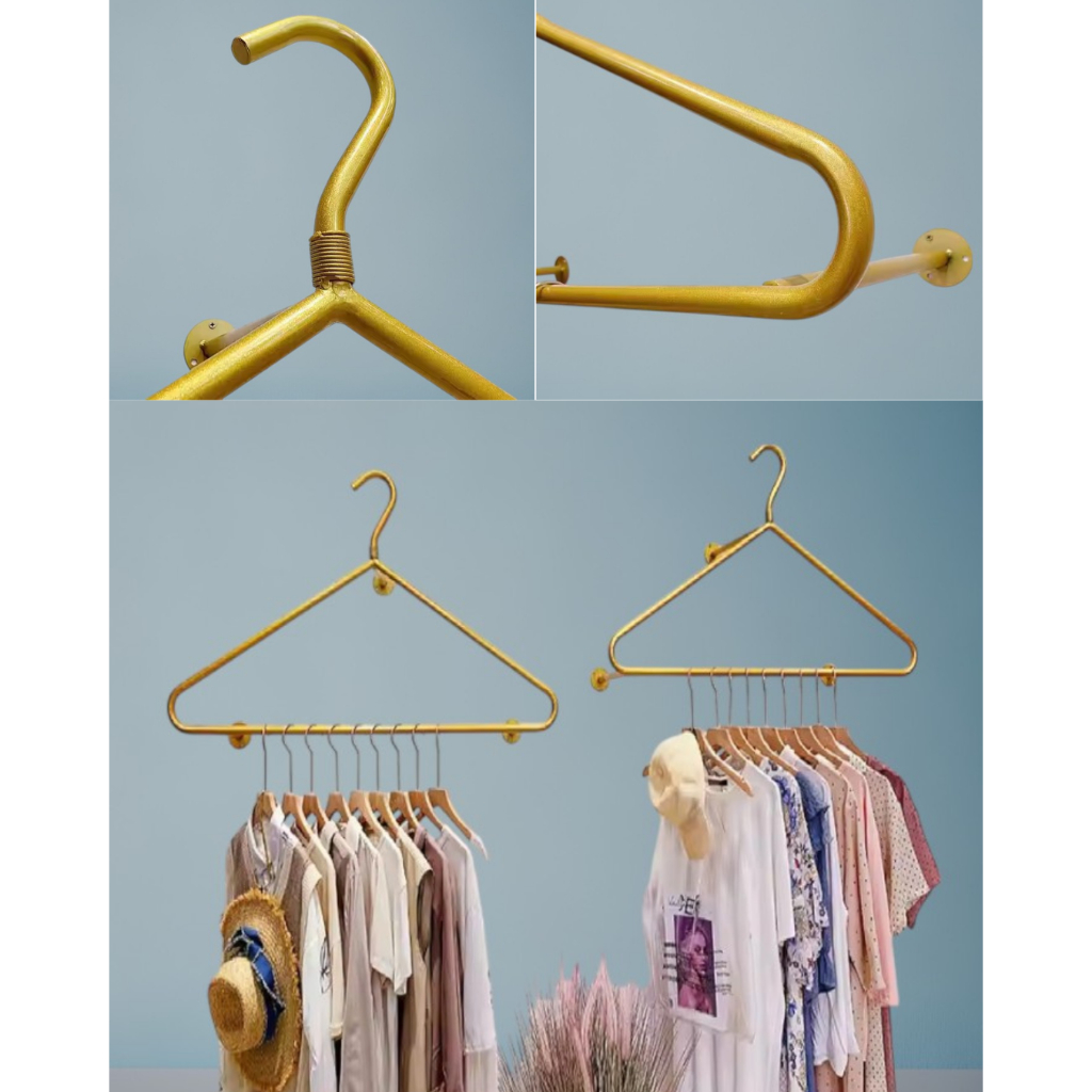 Heavy duty metal rack Metal hanging rack Clothes rack stand | Shopee ...