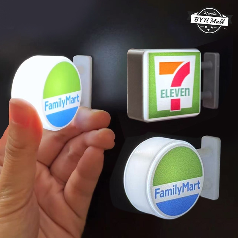 Magnetic Refrigerator Stickers Night Light Convenience Store Model ...