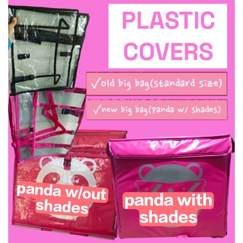 PLASTIC COVER RAIN COVER FOR FOODPANDA DELIVERY BAGS V1 AND V2/ PANDA ...