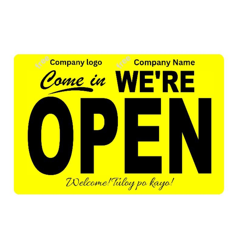 Signage for your home and business(open & closed) | Shopee Malaysia