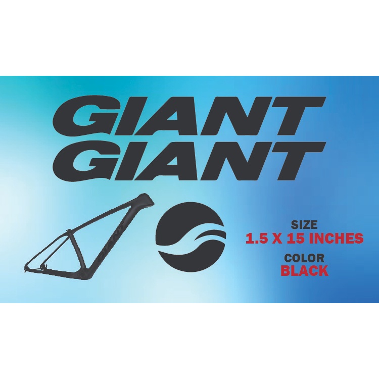 GIANT MTB Body Frame STICKER only Sold Per Set Waterproof Shopee Malaysia