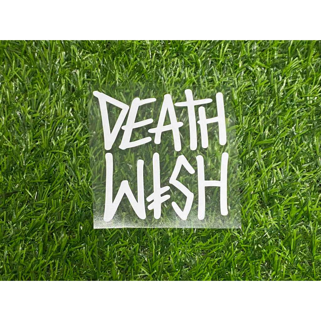 DEATH WISH STICKER DECALS FOR MOTORCYCLE, CARS & ETC (WATERPROOF ...
