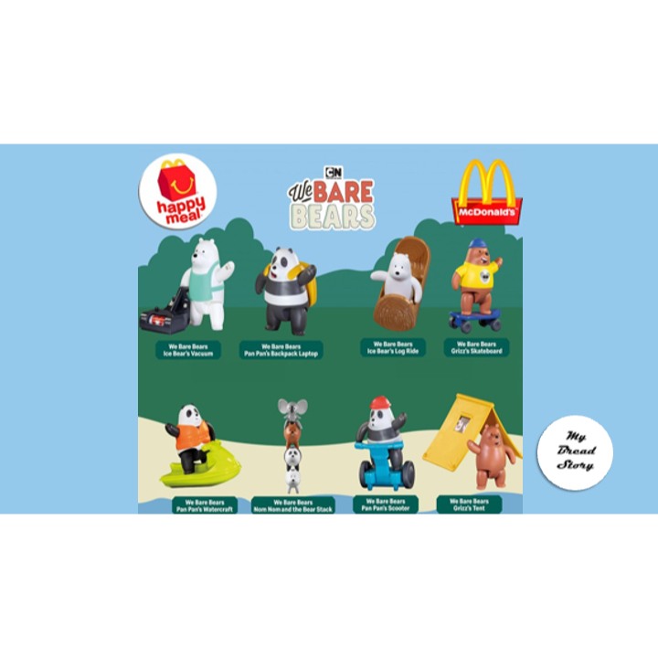 Mcdo Happy Meal We Bare Bears Complete Set Sealed | Shopee Malaysia