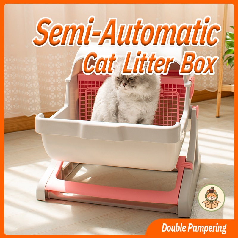 Curated visual reference: Litter Box Eco Friendly Felt Reference: Eco Friendly Materials Semi Automatic Cat Litter Box Oversized Semi
