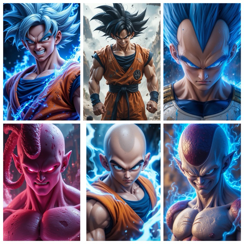 Dragon Ball Z Theme Illustrations Walldecor A4 Size Laminated | Shopee ...