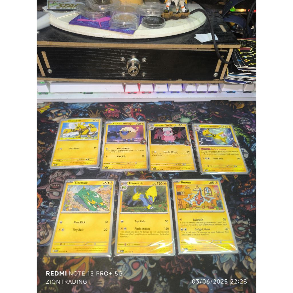 Pokemon TCG Destined Rivals Lightning Type Common/Uncommon/Reverse ...