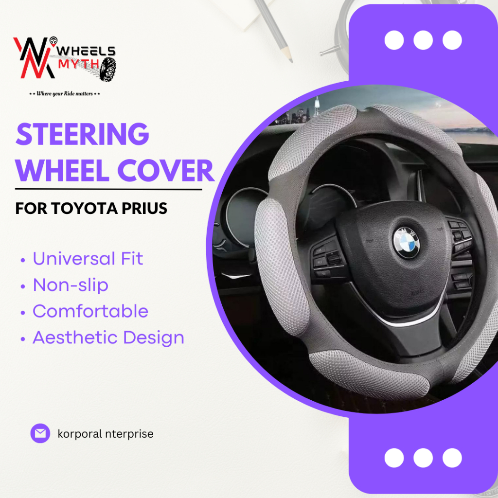 DIY Microfiber Leather Steering Wheel Cover For Toyota Prius XW20 (2004-2009)