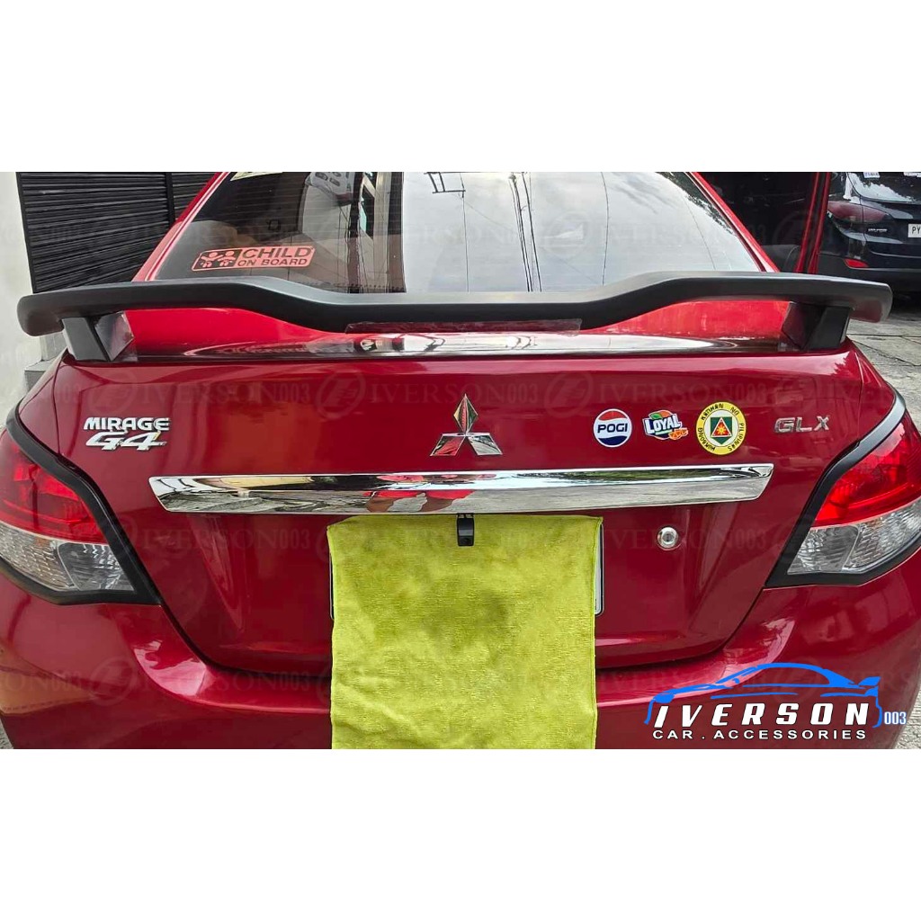 Matte Black Universal Rear Spoiler 3rd Brakelight installed in ...