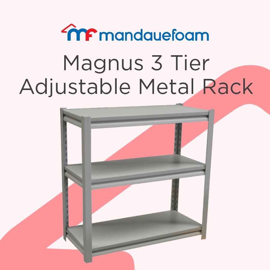 Mandaue Foam Magnus 3 Tier Adjtble Metal Rack | Shopee Malaysia