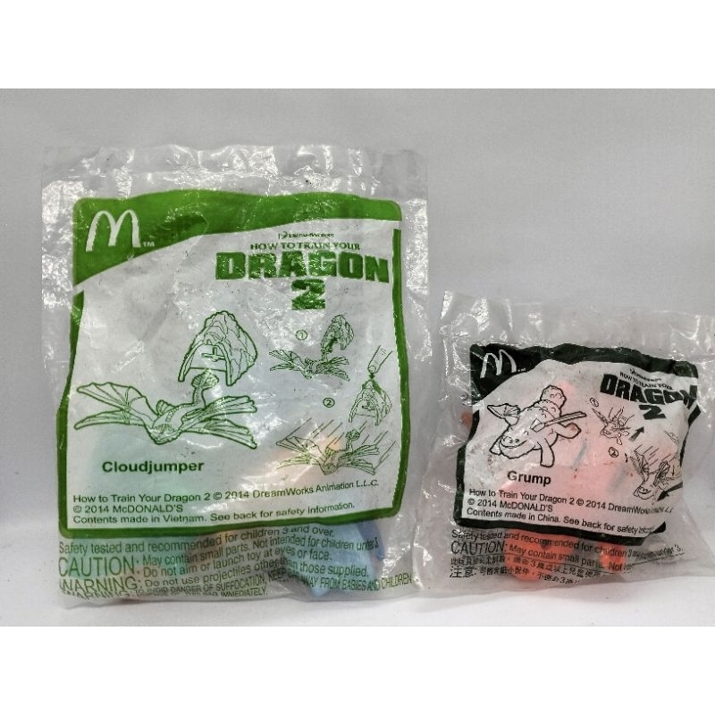 (Sealed) McDo How to Train Your Dragon 2 Character Figures Shopee