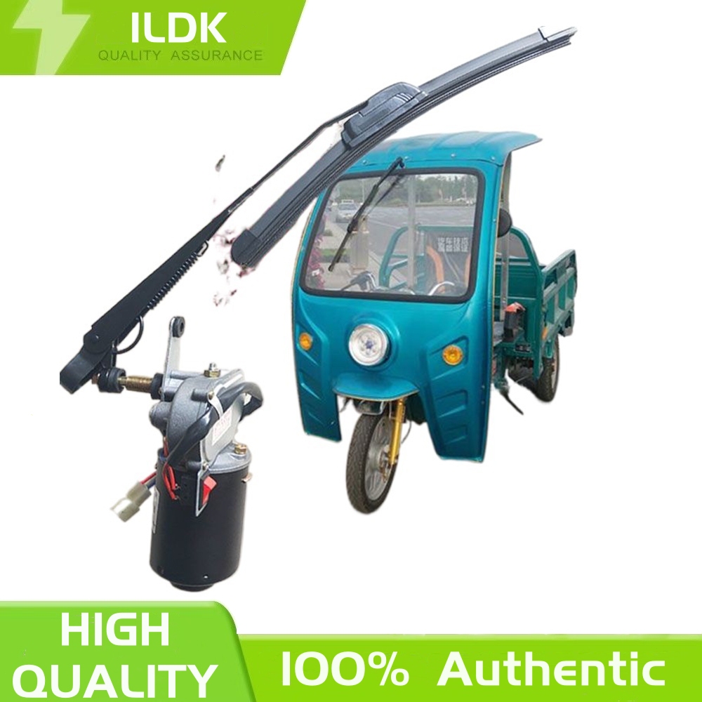 LABLT 12V Electric Windshield Wiper Motor Kit For Polaris RZR & Kawasaki UTV - 90° Sweep