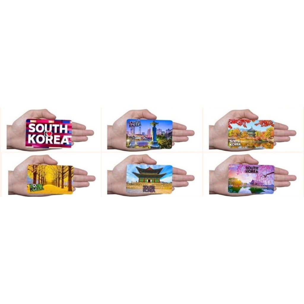 Rubber Ref Magnet Souvenir - South Korea International Design | Shopee ...