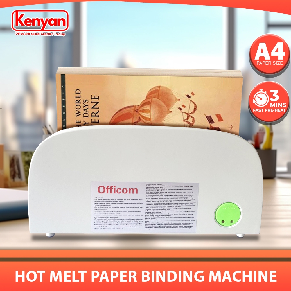 Hot Melt Glue Universal A4 Paper Binding Machine Thermal for Photo ...