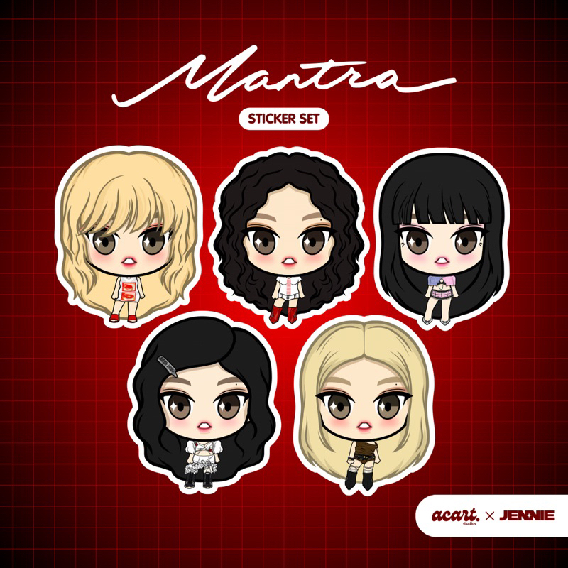 BLACKPINK JENNIE 'Mantra' Vinyl Stickers | Shopee Malaysia