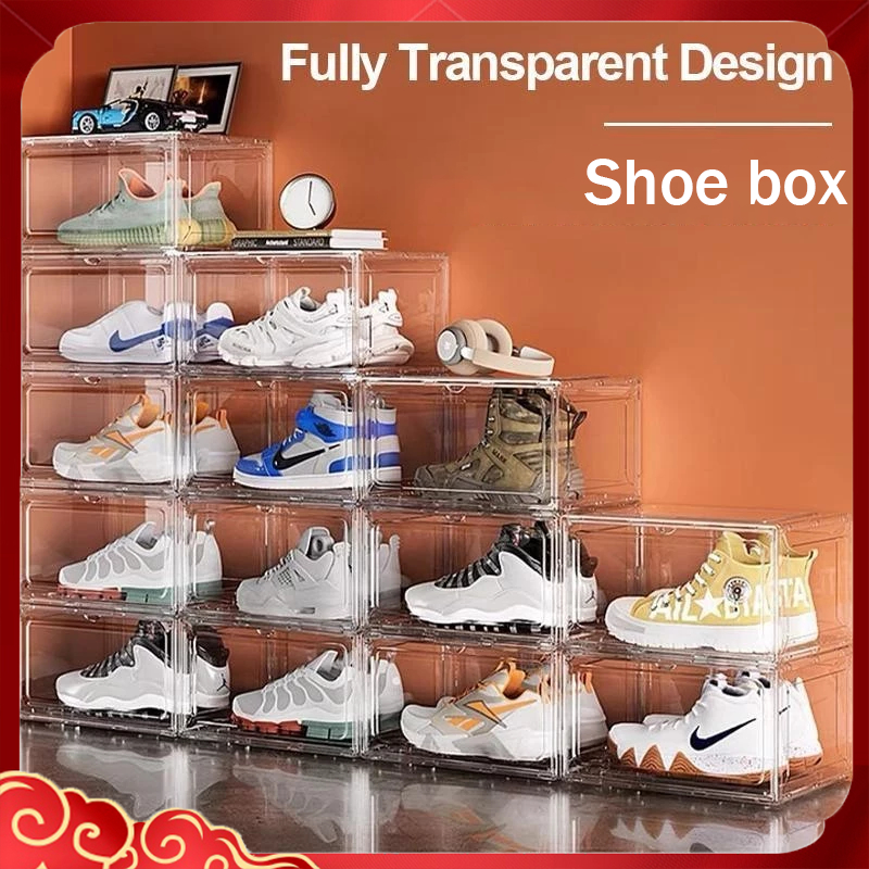 Acrylic Shoe Box Shoes Rack Clear Shoe Box Storage Cabinet Shoe Rack ...