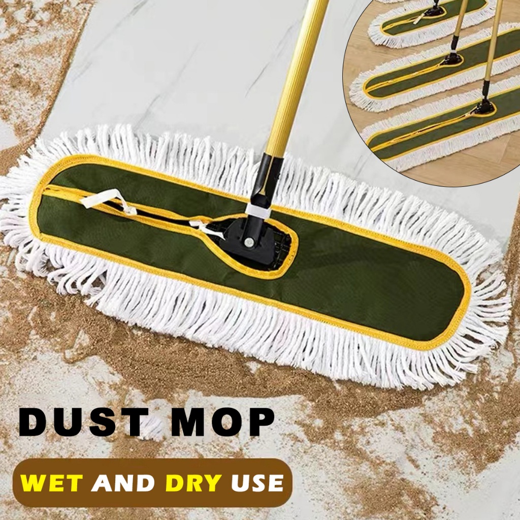 Dust mop heavyduty mop industrial commercial reusable dry wet mop for