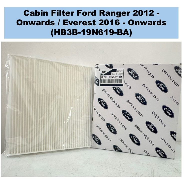 Cabin Filter Ford Ranger 2012 - Onwards / Everest 2016 - Onwards (HB3B ...
