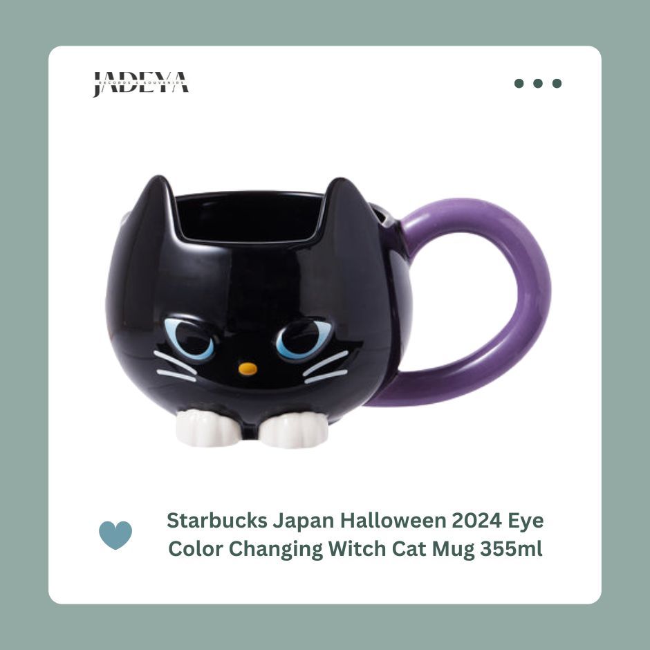 Starbucks Japan Color Changing Witch Cat Mug 355ml | Halloween 2024 ...