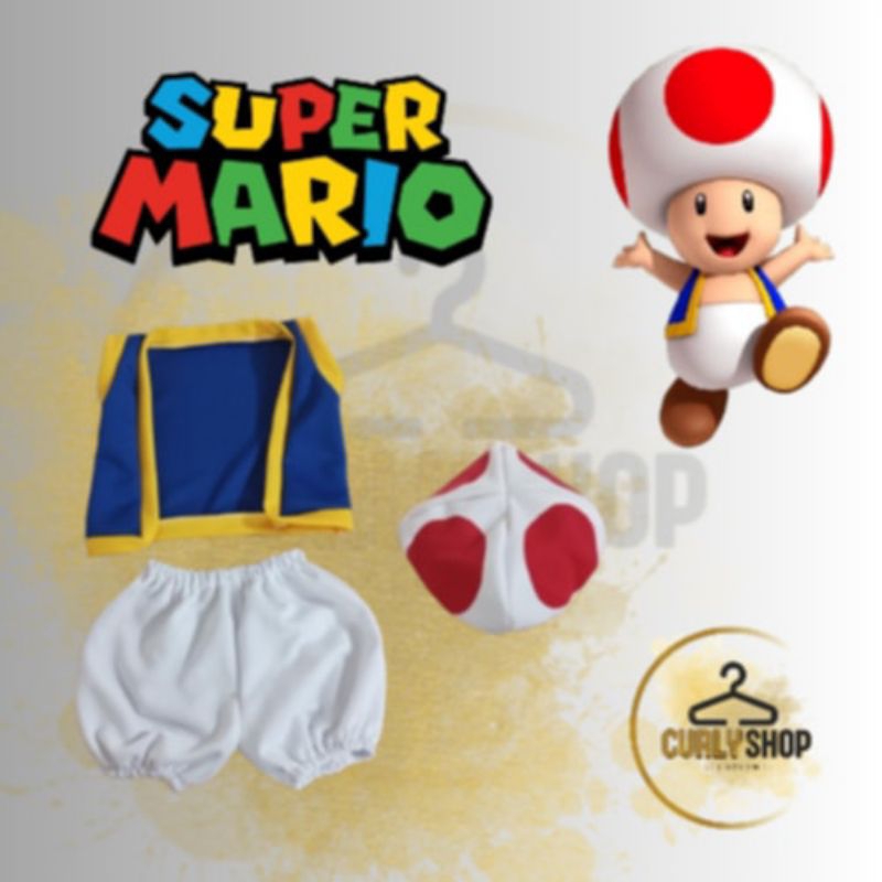 Toad from super Mario costume for kids | Shopee Malaysia