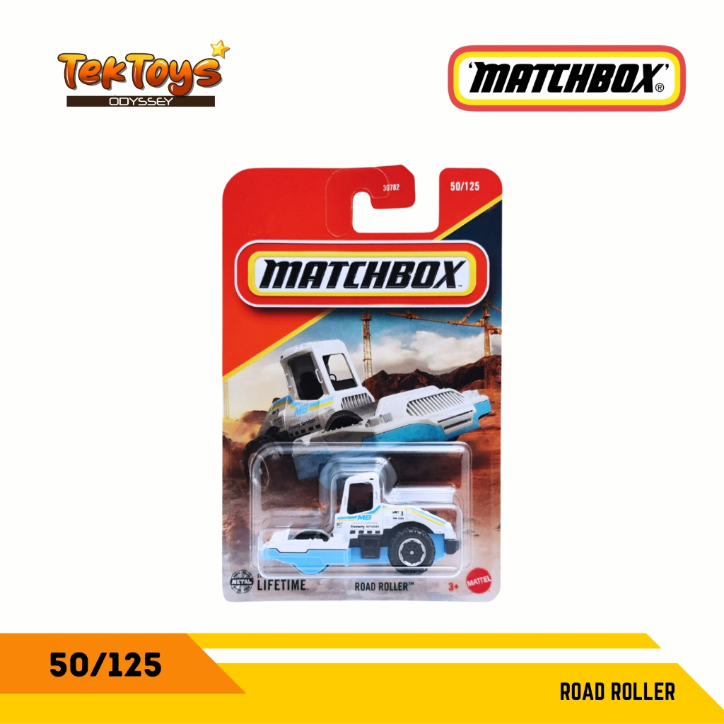 MATCHBOX - ROAD ROLLER 50/125 (WHITE) | Shopee Malaysia