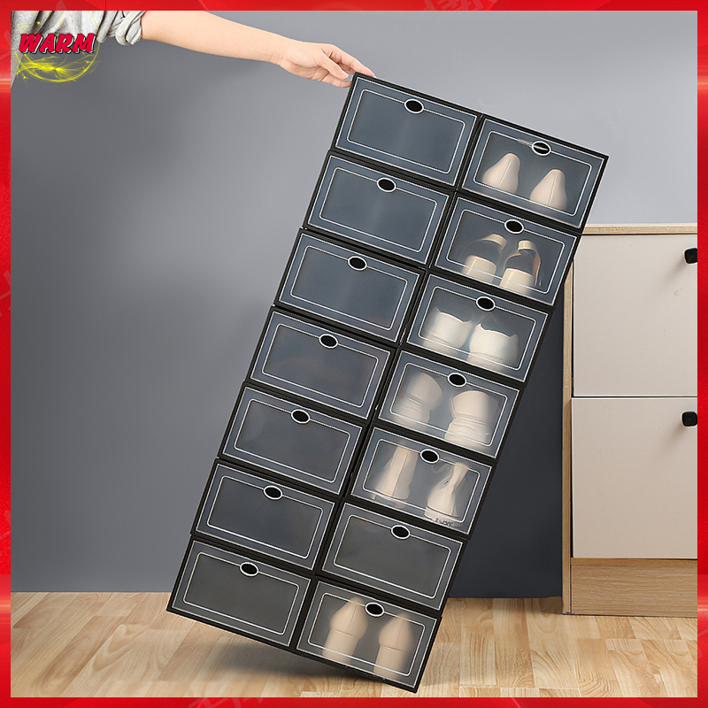Big Size Shoe Box Hard Plastic Storage Organizer Shoe Box Foldable ...