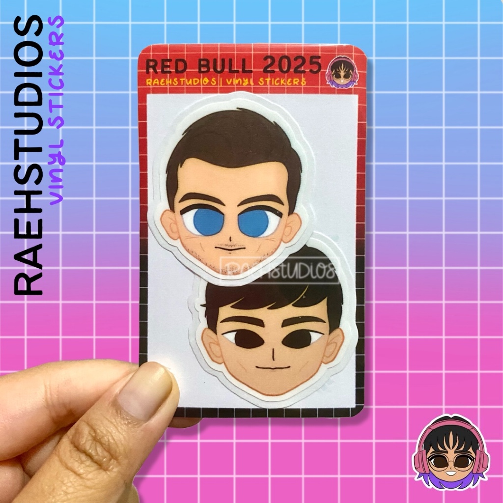 Red Bull Racing F1 2025 (Max Verstappen, Yuki Tsunoda) Stickers | Matte ...