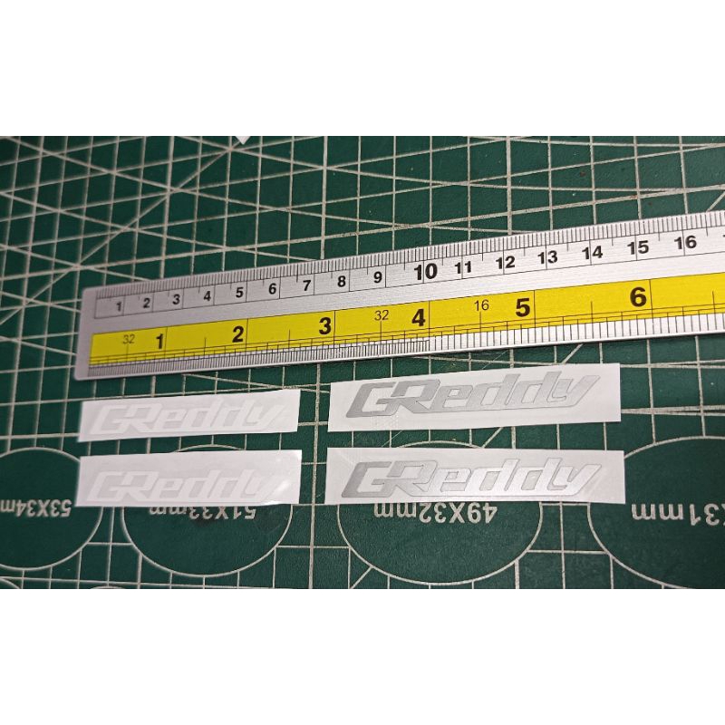 GREDDY Waterproof Sticker 4pcs. | Shopee Malaysia