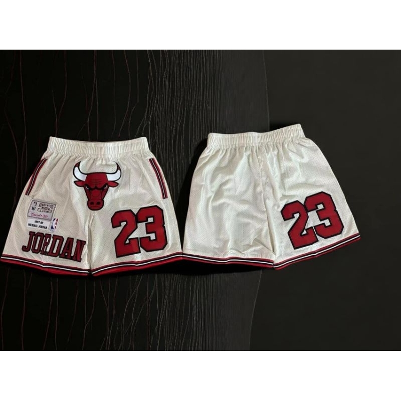 New mesh short chicago 23 top grade short cream | Shopee Malaysia