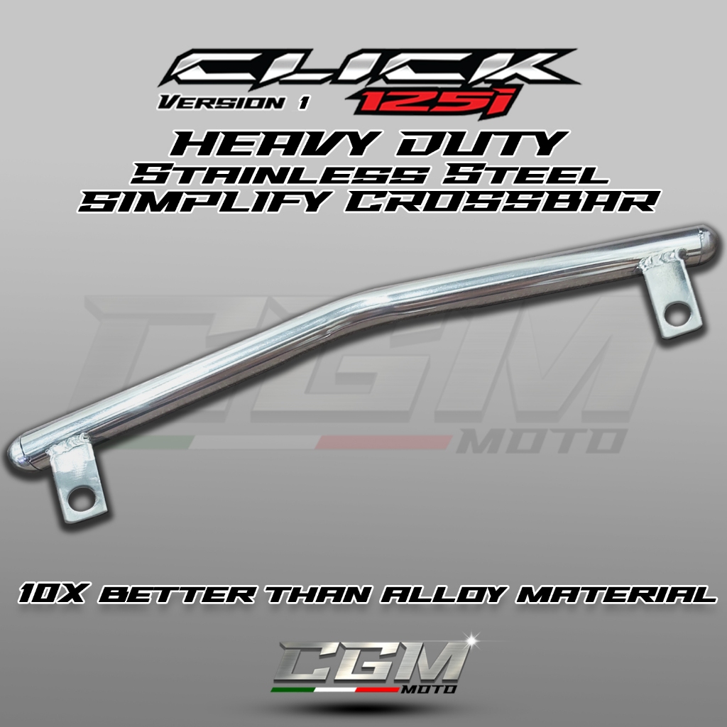 CLICK V1 STAINLESS 2IN1 CROSSBAR CP HOLDER BRACKET | Shopee Malaysia
