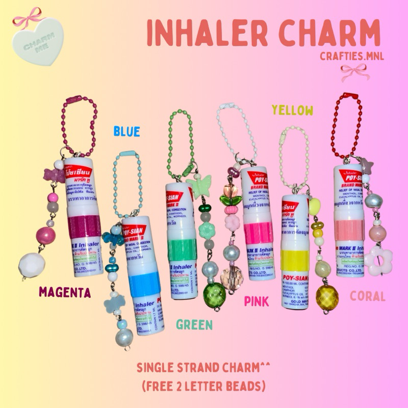 inhaler poysian keychain- double strand (read desc) | crafties.mnl ...
