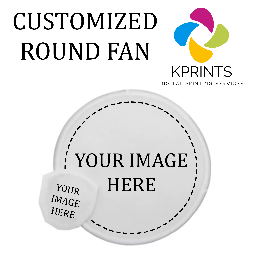 Personalized Custom Foldable Round Fan Print Custom Hand Fan Custom Fan ...