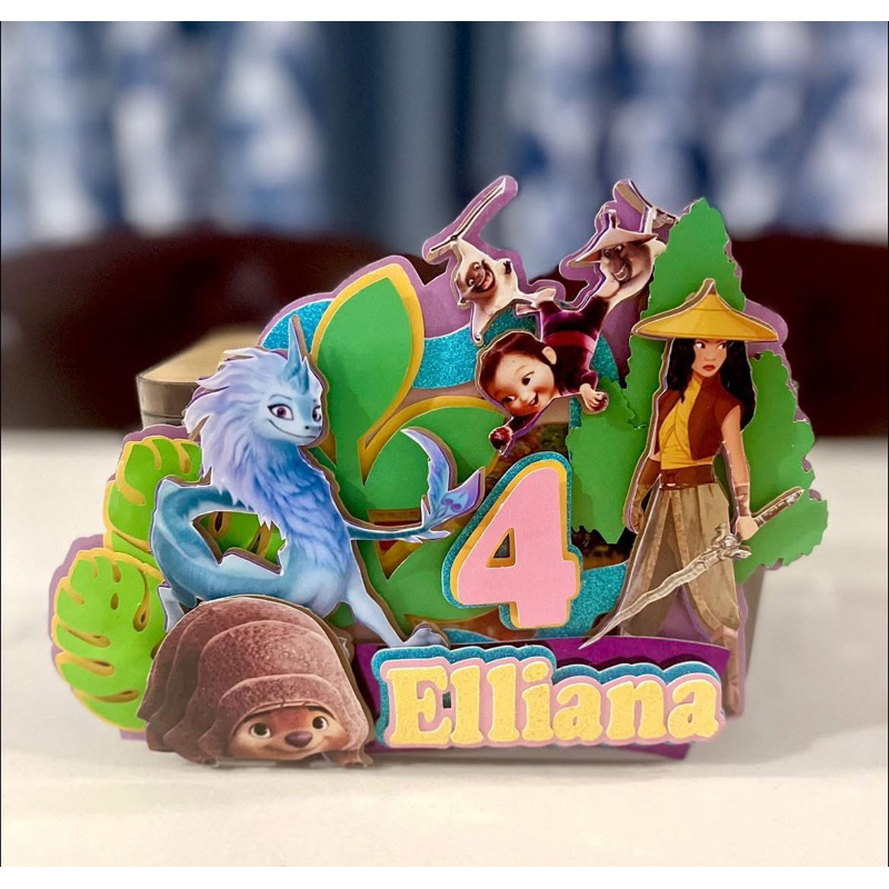 Raya and the last dragon themed 3D cake topper | Shopee Malaysia