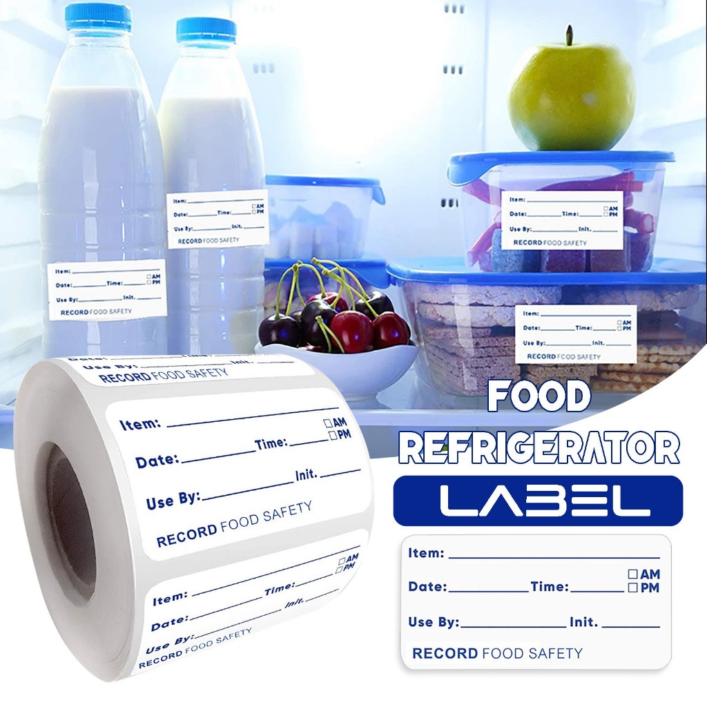 500Pcs Adhesive Labels for Glass Metal Container Fridge Labels Food ...