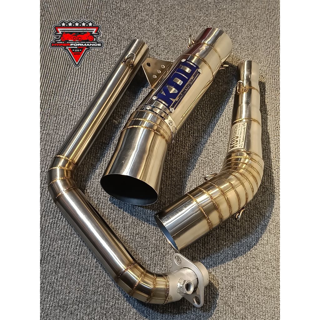 KOU MAHACHAI 60mm FULL SYSTEM MUFFLER EXHAUST PIPE | SUZUKI RAIDER 150 ...
