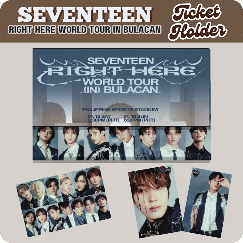 17 RIGHT HERE Tour in Bulacan TICKET ENVELOPE (More Designs in my ...