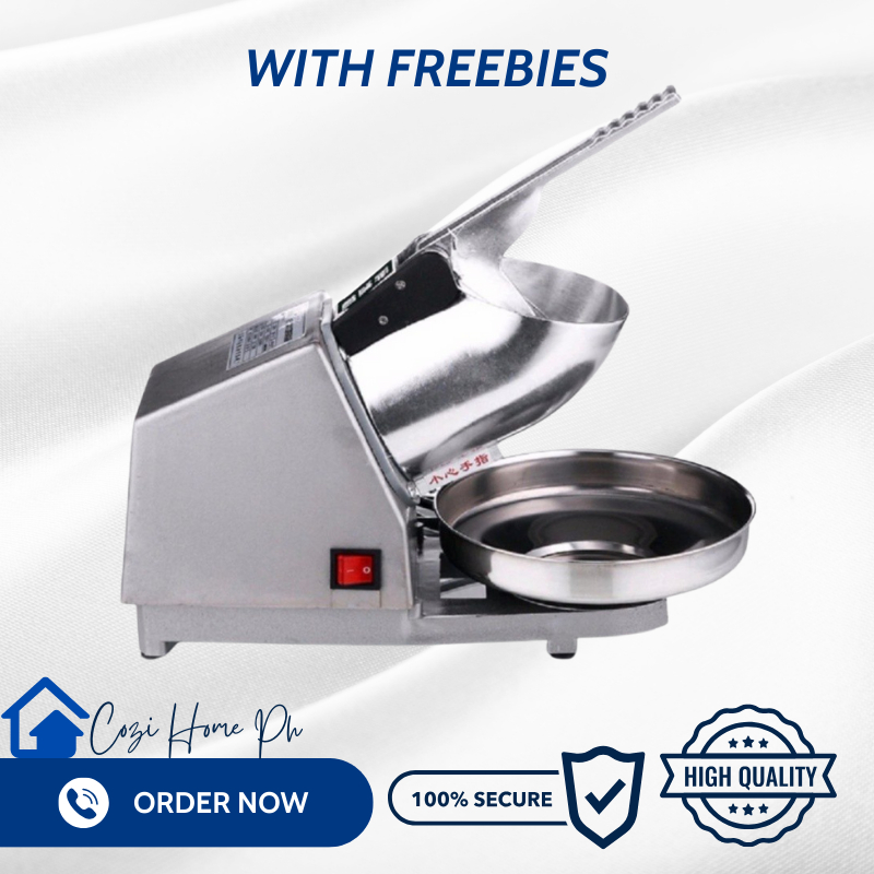Double Blade Electric Ice Crusher Heavy Duty Stainless Steel Blade for ...