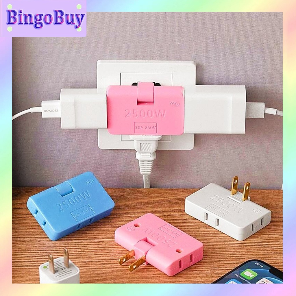 Rotatable Socket Converter 2500W One In Three 180 Degree Extension Plug ...
